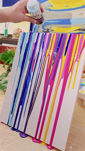 Looking for a fun, low-pressure way to create?  Try drip art! Just...