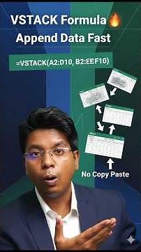 Append Data Sheets Using VSTACK Formula in #excel