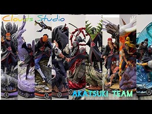【GK开箱】火影忍者疾风传 Clouds Studio 晓组织全员Naruto shippuden Akatsuki Team Unboxing Clouds Studio