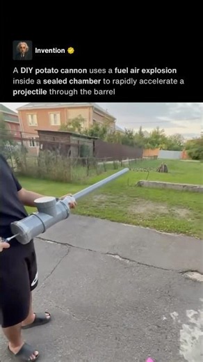 Potato Cannon Launch 🥔