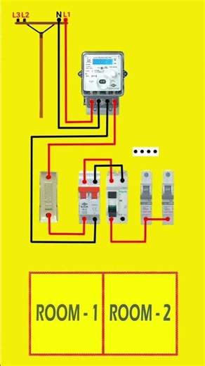 RCCB Wiring Connection |Residual CurrentCircuit Breaker #shorts #youtubeshorts