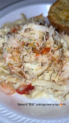 Recipe coming soon ✨💕 #fyp #explorepage✨ #foryoupage #alfredo #crabmeat