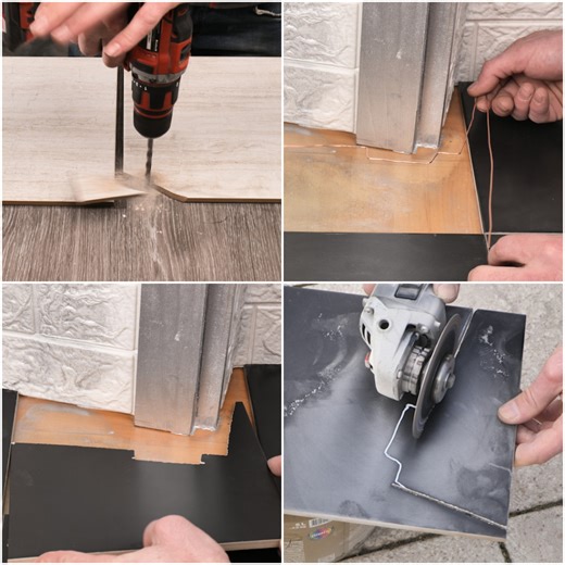 208K views · 1.8K reactions | Precise tile cuts hacks! ️✨ | Art & Painting | Facebook