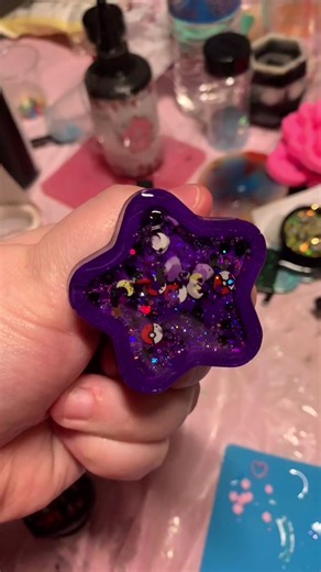 This one was SO fun to make 🥰✨ #pokemon #etsy #resin #resinart #resinartist #smallbusiness #resinshaker #popsocket