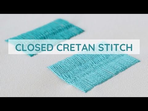 Closed Cretan Stitch: A Complete Hand Embroidery Video Tutorial