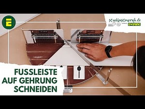Wie schneide ich eine Fußleiste auf Gehrung? Gehrung erklärt | Montageanleitung