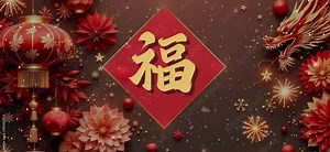 Celebrating 2025: Joyful Chinese Lunar New Year Animation with Snowfall and Colorful Fireworks!