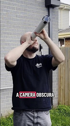 How to make a camera obscura from a mailing tube