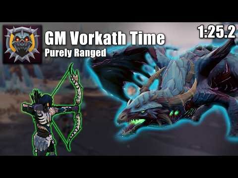 GM Vorkath with Ranged on RuneScape (1:25.2) (Flight Skip)