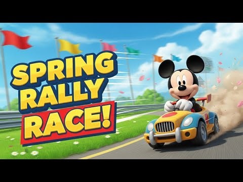 Mickey Mouse Spring Rally Race | Fun Cartoon Racing Adventure for Kids