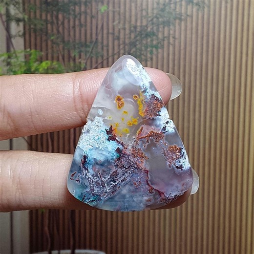 Chrysocolla Native Copper • Aquadite • Gemstone Pendant • Cabochon 36,9x24x6,6mm - Etsy