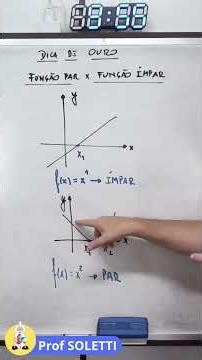 FUNÇÃO PAR OU FUNÇÃO ÍMPAR - Prof Soletti #enem #vestibular #matematica