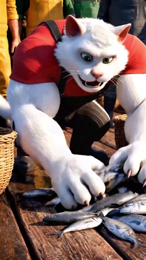 Kitten's Fishing Boat Mess Crabs, Whale Rescue, Heroic Save!