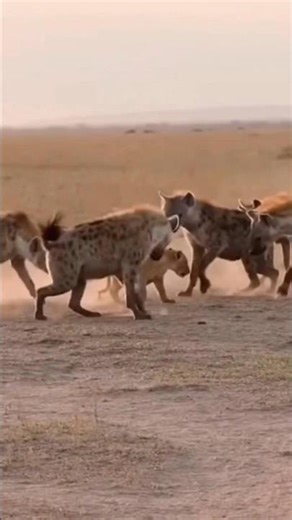 Hyena makes its move ⚡#cub #shorts