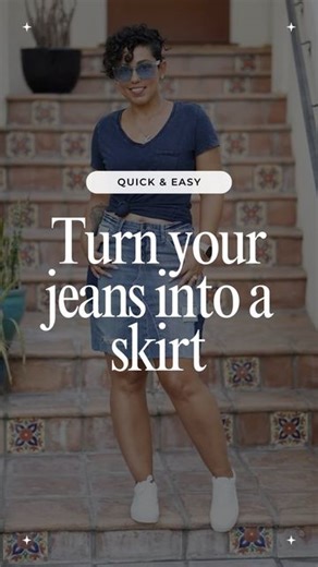 Mimi G on Instagram: "I made the first tutorial over 15 years ago and then made it again a few years back! Comment SKIRT and I’ll send you the direct link to the full tutorial on my YouTube 殺 turn those old skinny jeans into a Jean skirt. #sewing #fallsewing #jeanskirt"