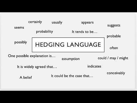 Hedging Language - Academic Writing
