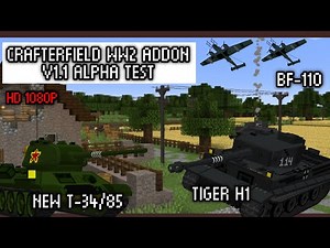 Crafterfield WW2 Addon V1.1 Alpha Test | Addon Coming Soon for MCPE/MCBE 1.19+ | Creator Crafter321