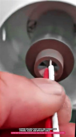 Copper Wire Twisting Machine 3000 RPM Dual Cable Splicing Tool for Electrical Manufacturing