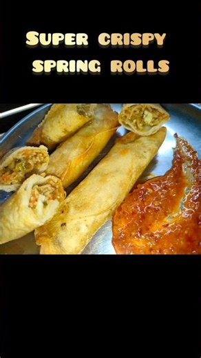 Crispy Spring Rolls Recipe🤤 | Easy Veg Rolls