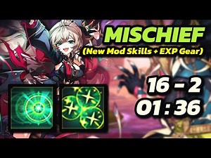 [엘소드/Elsword INT] Mischief | Plegas's Reflection [16-2] | 1:36 (New Mod [E] Skills + EXP Gear)