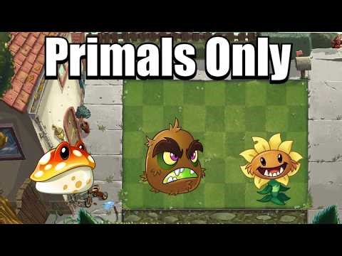 Can You Beat Plants Vs Zombies 2 With ONLY PRIMALS?