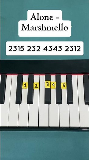 Alone - Marshmello (Easy Tutorial) #alone #tutorial #music #shorts