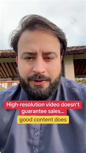 Good Content Drives Sales, Not Just High-Resolution Video