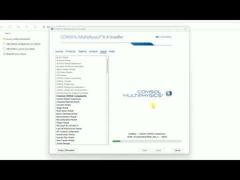 COMSOL 6 .4 Installation