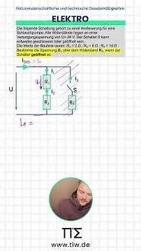 Electrical Engineering NTG for Industrial Master Craftsmen and Training - Calculating Voltage