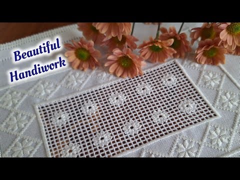 Hand embroidery : 🎉 Exciting Tablecloth Decoration Tutorial : Create Magic with a Special Stitch! 🎉