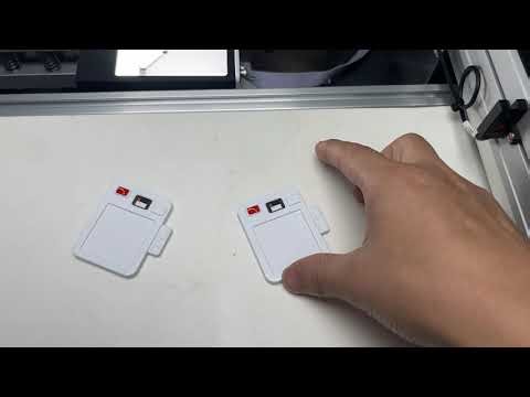 Visual type sticker labeling machine high precision labeler testing video