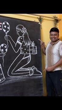 How to draw mother daughter using word LOVE ❤️ #drawingtutorial