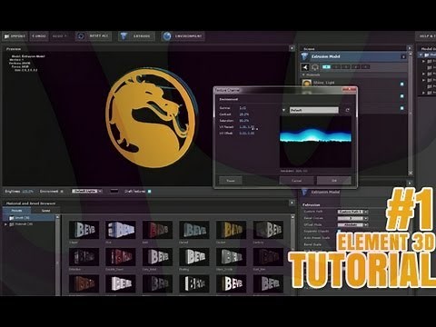 After Effects CS6 | Tutorial ELEMENT 3D Plugin | #1