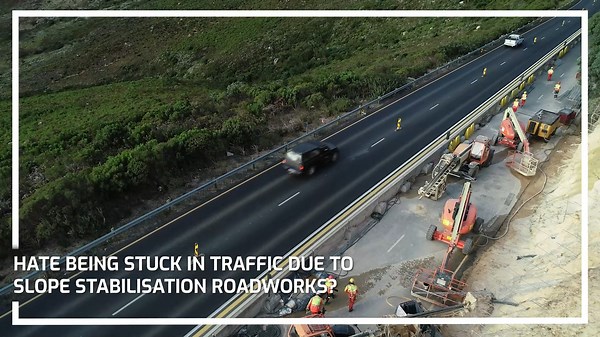 Hate being stuck in traffic due to slope stabilisation roadworks? Same, but they are very important in maintaining road safety. Major slope stabilisation projects are underway in the Western region? These include: - the N2 Sir Lowry’s Pass, - Piekenierskloof cutting, - N1 Ramsgate, - and landslide fence system in Groot Brak On the N2 section 7. #Beyondroads #RoadSafety #Mobility #Roads #SANRALroads | Sanral
