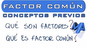 Clase en la que vemos lo que debemos saber para poder factorizar por el método de factor común. Curso completo de Factorización: https://www.facebook.com/watch/100055132908857/630652488405012 _________________________________________________________________ Si quieres ayudarme para que el canal siga creciendo puedes: - Suscribirte: https://www.youtube.com/matematicaspr... - Contribuir al canal con una donación: paypal.me/profeAlex - Hacerte miembro del canal: https://www.youtube.com/matematicasp