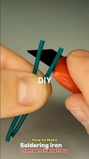 How to make soldering iron from pencil & battery