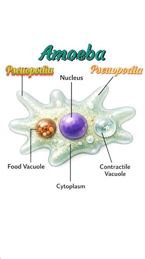 #Amoeba l Amoeba Cell l Amoeba Diagram l Amoeba Structure l Protozoa l Single Celled Organism