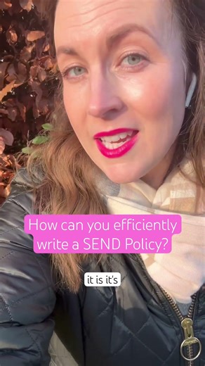 You can create a bespoke, legally compliant SEND Policy without it taking you hours! #sendpolicy