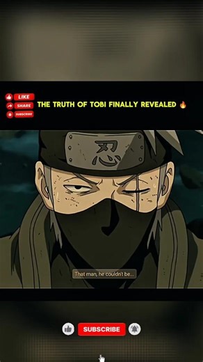 Obito Uchiha Face Reveal | The Truth Behind Tobi | #foryou #naruto #anime #trending #sabscrab