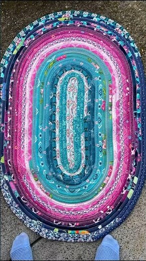 Jelly Roll Rug (full tutorial on YouTube) with Mx Domestic