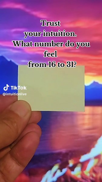 Trust your intuition. ✨ What number do you feel from 16 to 31? #intuition #foryou #motivation #magia #intuitiontest