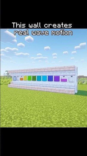 Build a Satisfying Rainbow Wall in Minecraft