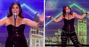 Woman impresses judges with opera, brings house down after music changes to rock and roll