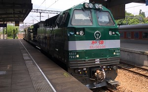 52020次机车试运转 HXN5重联 哈局牡段