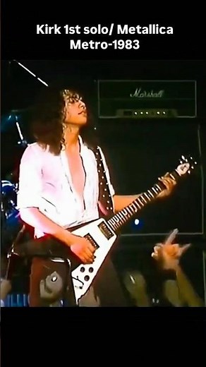 Kirk Hammett's first guitar solo in 1983!