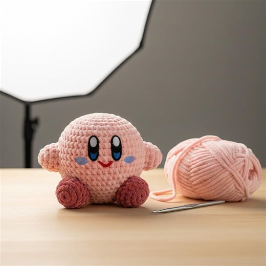 Easy Kirby Stress Ball Crochet Pattern | No-sew Plush Amigurumi Toy for Beginners - Etsy Australia