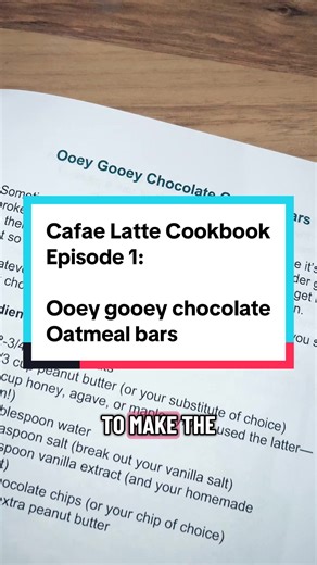 Cafae Latte Cookbook: Delicious Oatmeal Bars and Scones