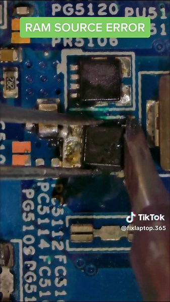 RAM SOURCE ERROR #laptop #repair #suachualaptop #dientu #yeukhoahoc