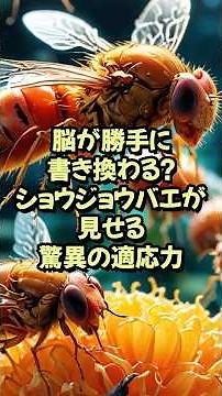 脳が勝手に書き換わる！？ショウジョウバエが見せる驚異の適応力【神経研究 脳研究 最新 テクノロジー】