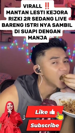 Former Lesti Kejora live with his wife #lestikejora #leslar #artist #latestnews #viral #shortvideo